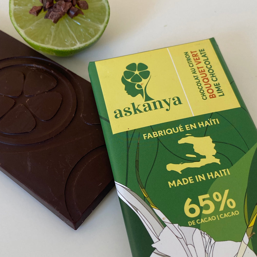Bouquet Vert  Lime Chocolate Bar (65% Cacao)