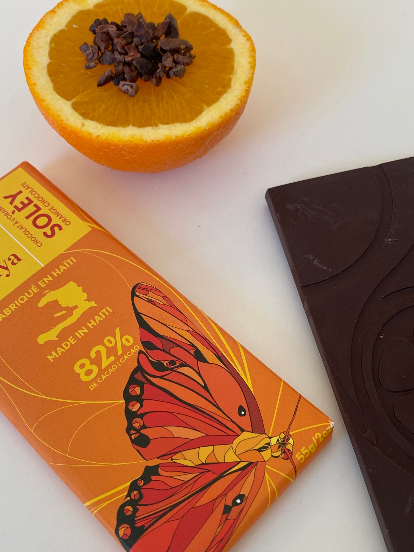 
                  
                    Solèy Dark Orange Chocolate Bar (82% Cacao)
                  
                