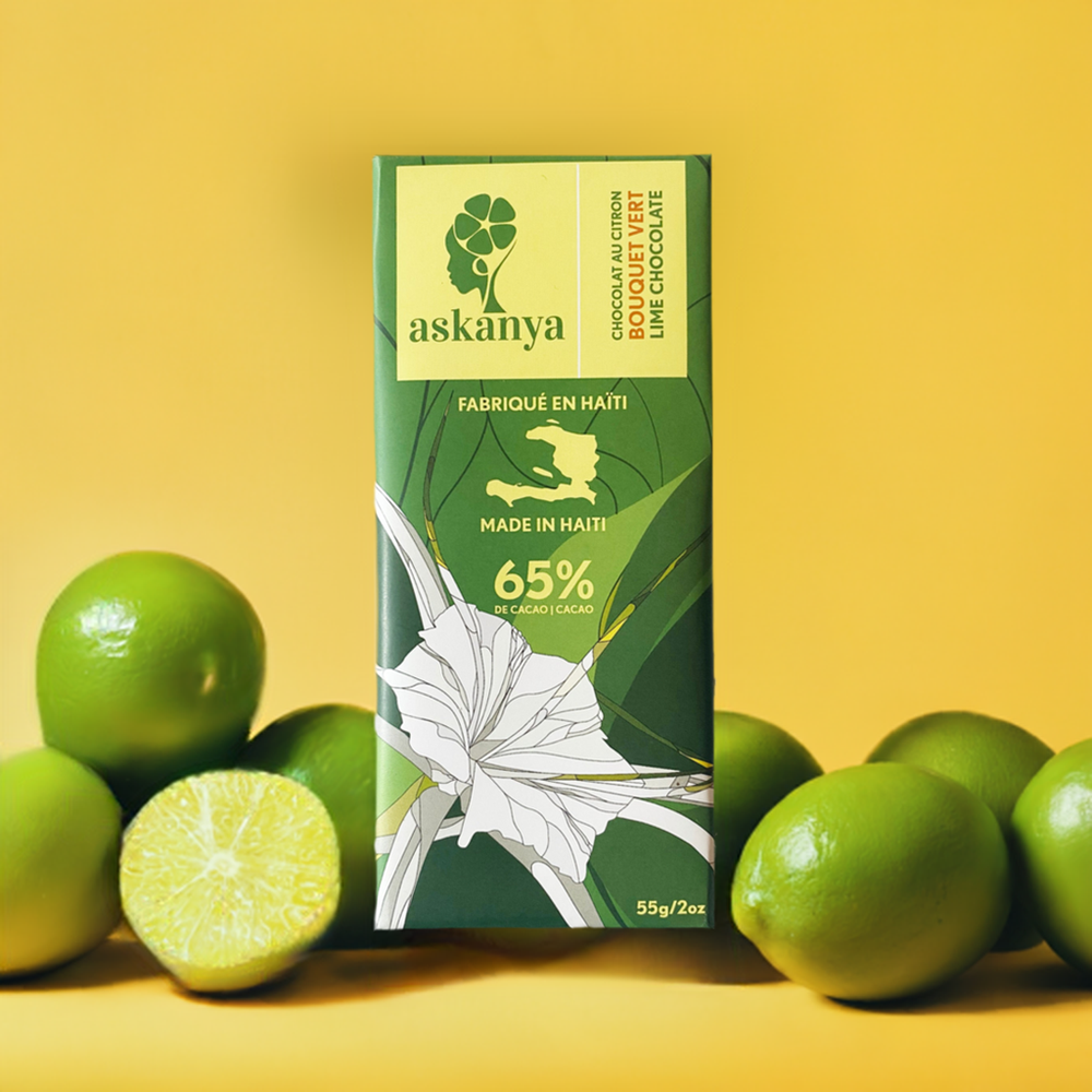 Bouquet Vert  Lime Chocolate Bar (65% Cacao)